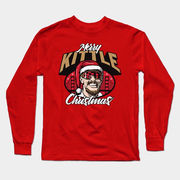 George Kittle Merry Christmas Long Sleeve T-Shirt by Chunta_Design